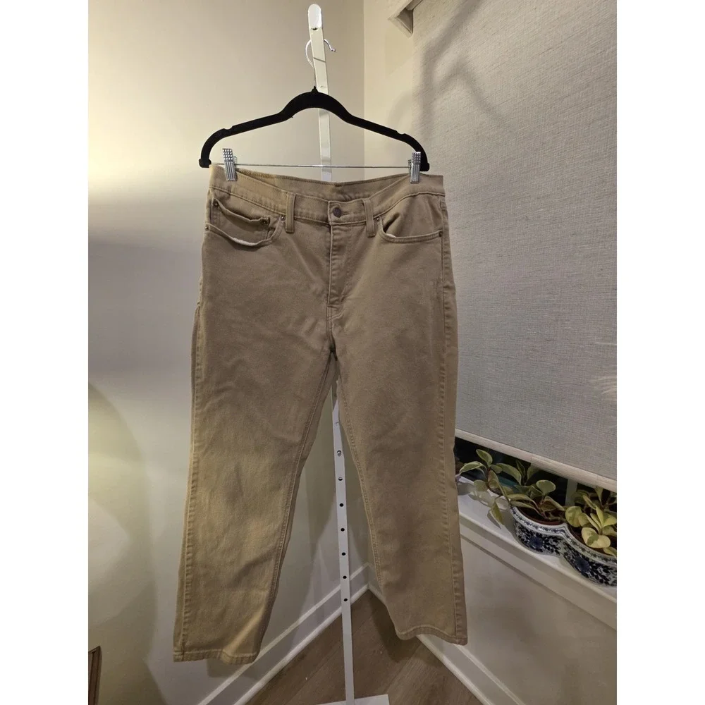 Levi's 541 Men's Jeans 36/30 Camel Brown 5 Pocket Zipper Fly